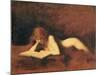 Woman Reading, C. 1880-1890-Jean-Jacques Henner-Mounted Giclee Print