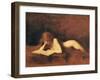 Woman Reading, C. 1880-1890-Jean-Jacques Henner-Framed Giclee Print