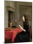 Woman Reading, circa 1662-Gerard Terborch-Mounted Giclee Print