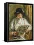 Woman Reading; Femme Lisant, C.1910-12-Pierre-Auguste Renoir-Framed Stretched Canvas