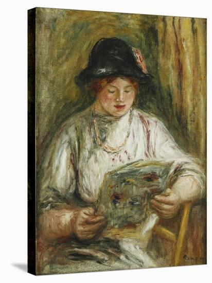 Woman Reading; Femme Lisant, C.1910-12-Pierre-Auguste Renoir-Stretched Canvas