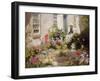 Woman Reading in a Garden-Harold Harvey-Framed Giclee Print