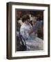 Woman Reading in a Garden-Mary Cassatt-Framed Giclee Print