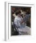 Woman Reading in a Garden-Mary Cassatt-Framed Giclee Print