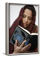 Woman reading Koran, Jordan-Godong-Framed Photographic Print