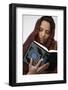 Woman reading Koran, Jordan-Godong-Framed Photographic Print