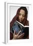 Woman reading Koran, Jordan-Godong-Framed Photographic Print