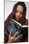 Woman reading Koran, Jordan-Godong-Mounted Photographic Print