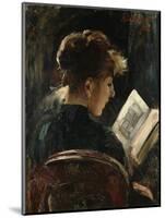 Woman Reading; Lesendes Madchen, 1888-Lovis Corinth-Mounted Giclee Print