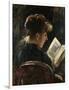 Woman Reading; Lesendes Madchen, 1888-Lovis Corinth-Framed Giclee Print