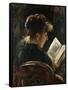 Woman Reading; Lesendes Madchen, 1888-Lovis Corinth-Framed Stretched Canvas