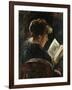 Woman Reading; Lesendes Madchen, 1888-Lovis Corinth-Framed Giclee Print