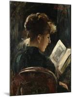 Woman Reading; Lesendes Madchen, 1888-Lovis Corinth-Mounted Giclee Print