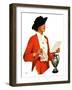 "Woman Reading Letter,"October 26, 1935-Penrhyn Stanlaws-Framed Giclee Print