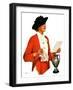 "Woman Reading Letter,"October 26, 1935-Penrhyn Stanlaws-Framed Giclee Print