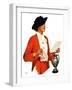 "Woman Reading Letter,"October 26, 1935-Penrhyn Stanlaws-Framed Giclee Print