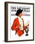 "Woman Reading Letter," Saturday Evening Post Cover, October 26, 1935-Penrhyn Stanlaws-Framed Premium Giclee Print