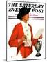 "Woman Reading Letter," Saturday Evening Post Cover, October 26, 1935-Penrhyn Stanlaws-Mounted Premium Giclee Print