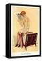 Woman reading, Magazine Advertisement, UK, 1920-null-Framed Stretched Canvas