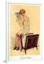 Woman reading, Magazine Advertisement, UK, 1920-null-Framed Giclee Print