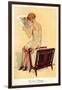 Woman reading, Magazine Advertisement, UK, 1920-null-Framed Giclee Print