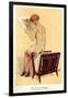 Woman reading, Magazine Advertisement, UK, 1920-null-Framed Giclee Print