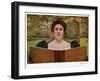 Woman Reading, Magazine Plate, Spain, 1902-null-Framed Giclee Print