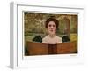 Woman Reading, Magazine Plate, Spain, 1902-null-Framed Giclee Print