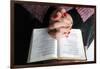 Woman reading the Bible at home, France, Europe-Godong-Framed Photographic Print