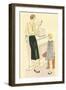 Woman Reading to Daughter-null-Framed Art Print