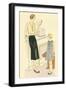 Woman Reading to Daughter-null-Framed Art Print