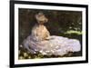 Woman Reading-Claude Monet-Framed Art Print