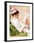 Woman Reading-Mary Cassatt-Framed Giclee Print