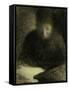 Woman Reading-Georges Seurat-Framed Stretched Canvas