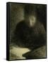 Woman Reading-Georges Seurat-Framed Stretched Canvas
