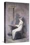 Woman Reading-Thomas Cowperthwait Eakins-Stretched Canvas
