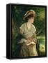 Woman Reading-Robert James Gordon-Framed Stretched Canvas