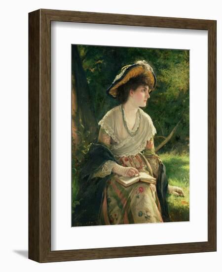 Woman Reading-Robert James Gordon-Framed Giclee Print