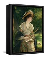 Woman Reading-Robert James Gordon-Framed Stretched Canvas