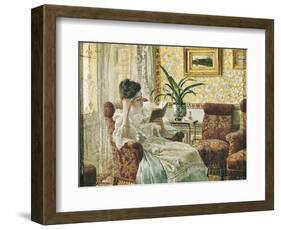 Woman Reading-Ricardo Lopez Cabrera-Framed Art Print