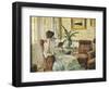 Woman Reading-Ricardo Lopez Cabrera-Framed Art Print