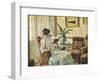 Woman Reading-Ricardo Lopez Cabrera-Framed Art Print