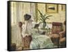 Woman Reading-Ricardo Lopez Cabrera-Framed Stretched Canvas