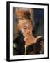 Woman Reading-Pierre-Auguste Renoir-Framed Art Print