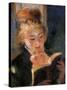 Woman Reading-Pierre-Auguste Renoir-Stretched Canvas