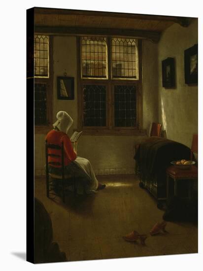 Woman Reading-Pieter Janssens Elinga-Stretched Canvas