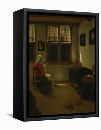 Woman Reading-Pieter Janssens Elinga-Framed Stretched Canvas