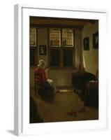 Woman Reading-Pieter Janssens Elinga-Framed Giclee Print