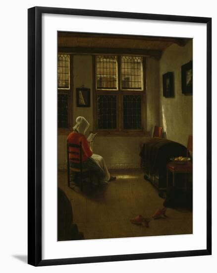 Woman Reading-Pieter Janssens Elinga-Framed Giclee Print