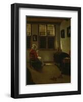 Woman Reading-Pieter Janssens Elinga-Framed Giclee Print